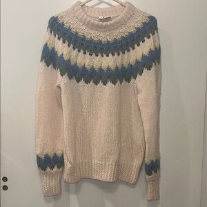 Danspun Wool Knit Cowl Neck Sweater - made in Denmark